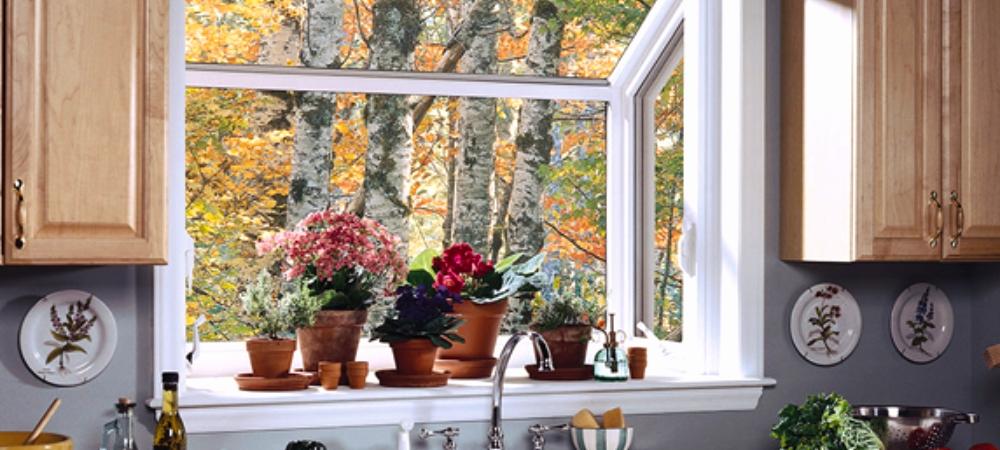 garden window in kitchen
