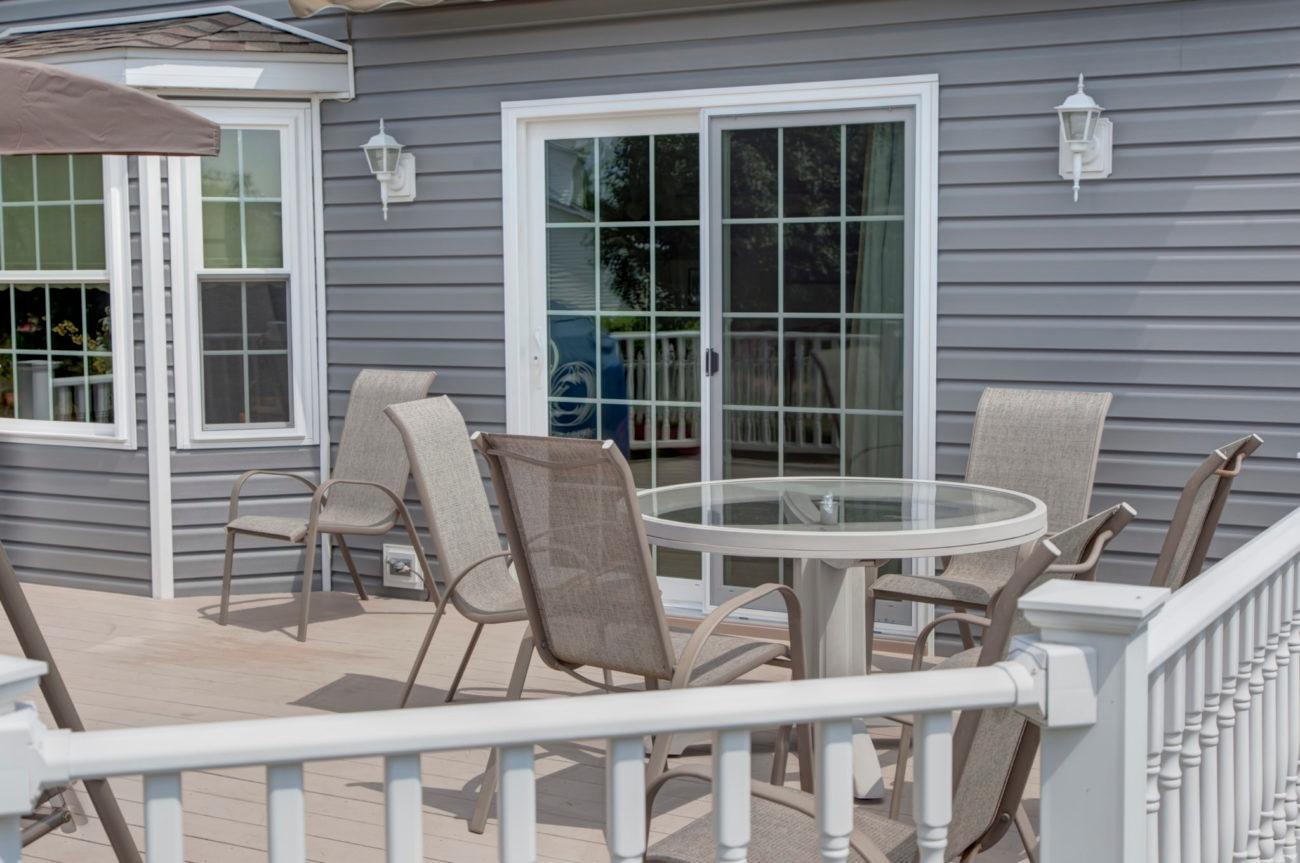 A Window Nation Sliding Glass Door Leads to a Great Back Deck