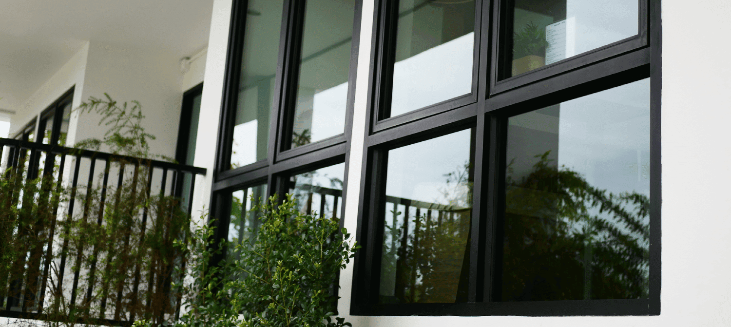 black vinyl windows